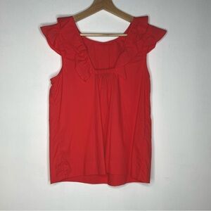 J Crew Choral Pink Blouse Top 100% COTTON Women size 2